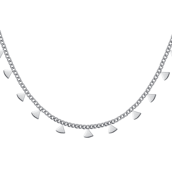 COLLAR DE ACERO PARA MUJER CON TRIÁNGULOS
