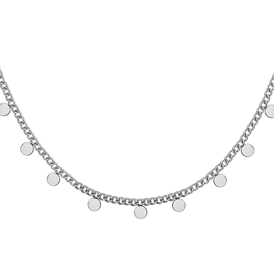 COLLAR DE ACERO PARA MUJER CON CÍRCULOS