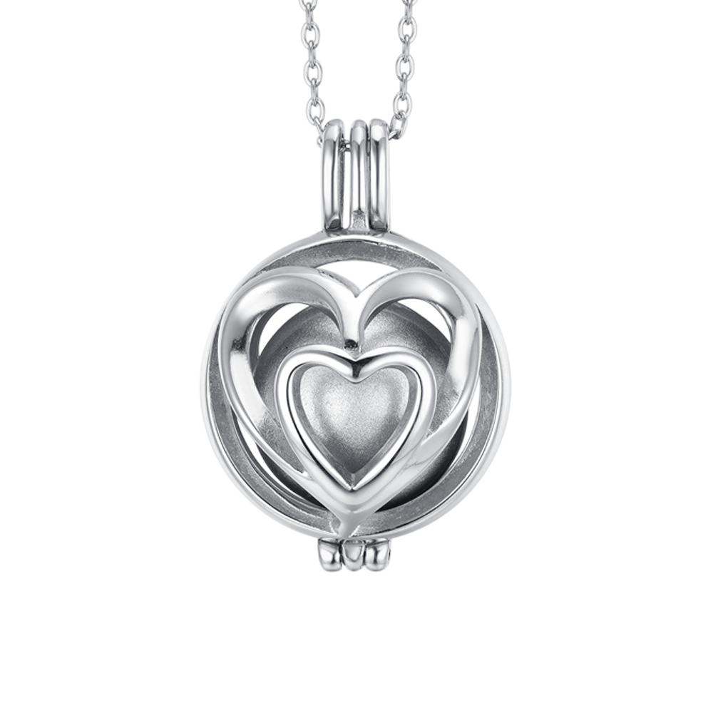 COLLAR LLAMADA ANGEL MUJER CON CORAZONES