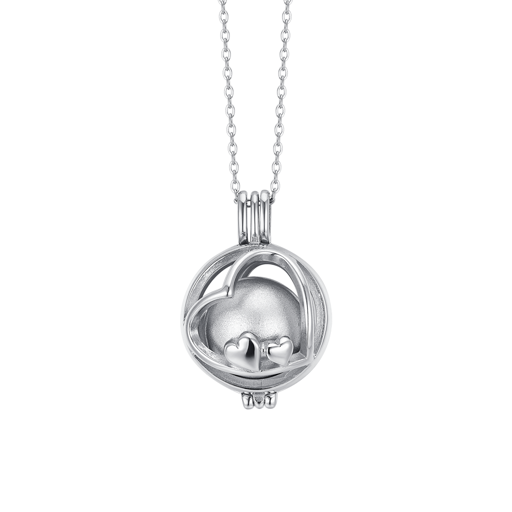 COLLAR LLAMADA ANGEL MUJER CON CORAZONES