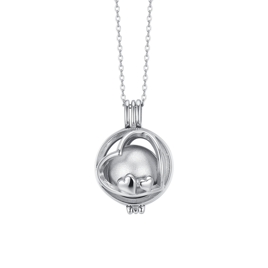 COLLAR LLAMADA ANGEL MUJER CON CORAZONES