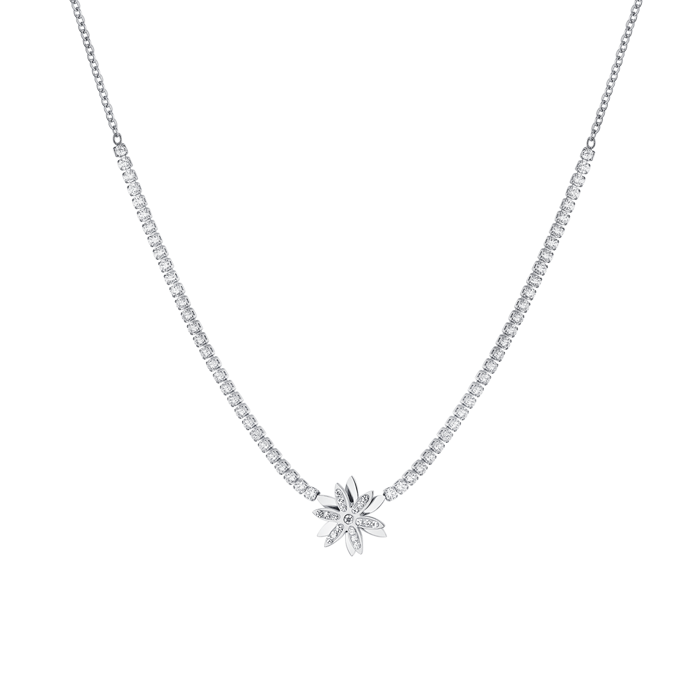 COLLAR TENIS FLOR DE ACERO PARA SEÑORA