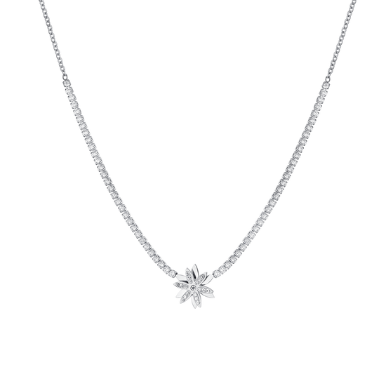 COLLAR TENIS FLOR DE ACERO PARA SEÑORA