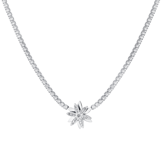 COLLAR TENIS FLOR DE ACERO PARA SEÑORA