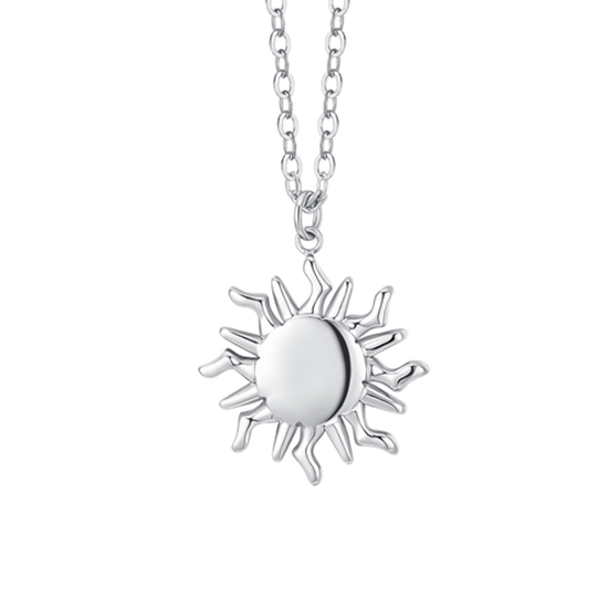 COLLANA DONNA IN ACCIAIO CON SOLE