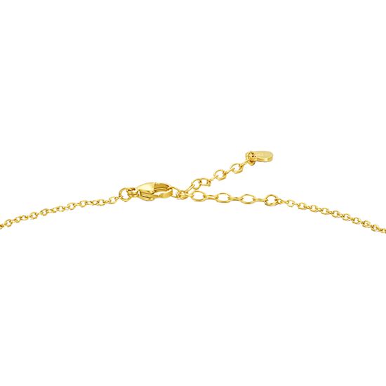 COLLANA CHOKER TENNIS DONNA IN ACCIAIO IP GOLD CON ZIRCONI BIANCHI