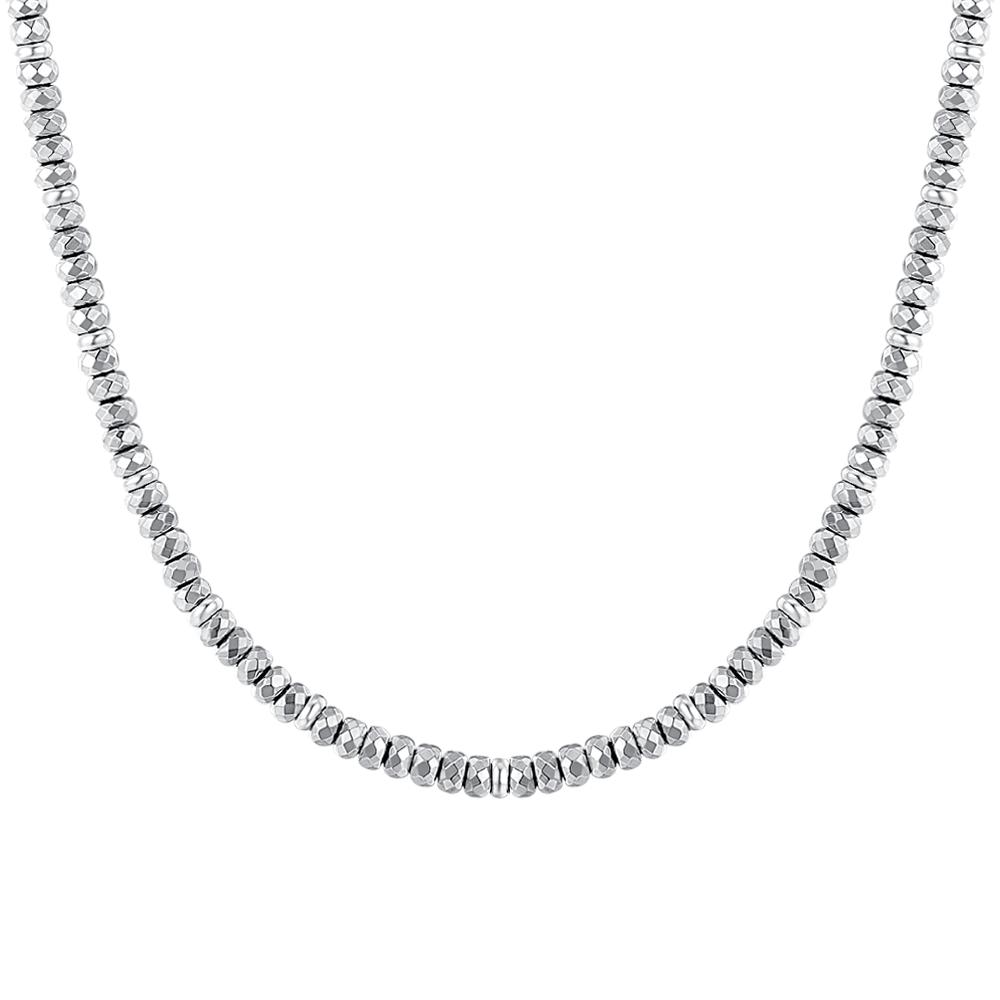 COLLANA DONNA IN ACCIAIO CON EMATITE