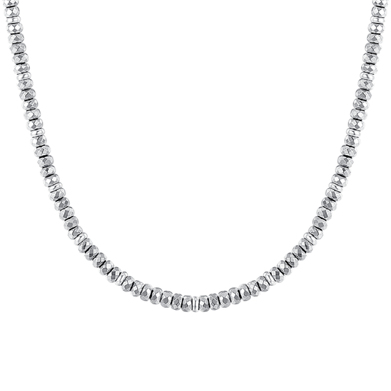 COLLANA DONNA IN ACCIAIO CON EMATITE