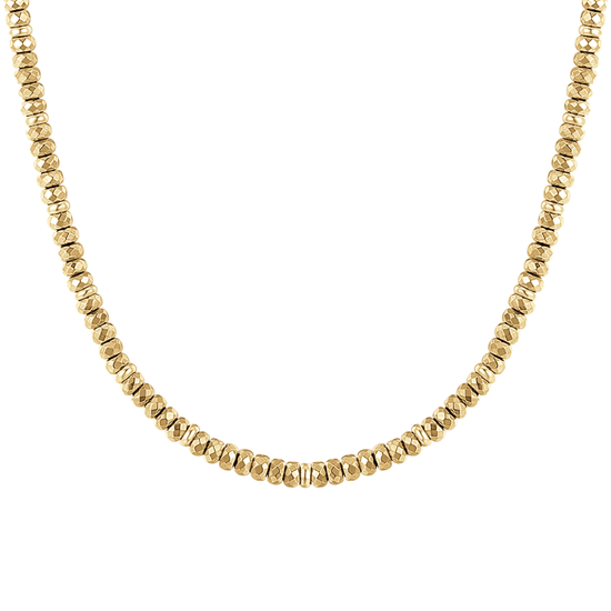 COLLANA DONNA IN ACCIAIO IP GOLD CON EMATITE