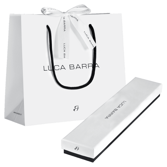 COLLANA DONNA IN ACCIAIO CON INFINITO E PUNTI LUCE DI ZIRCONE BIANCO