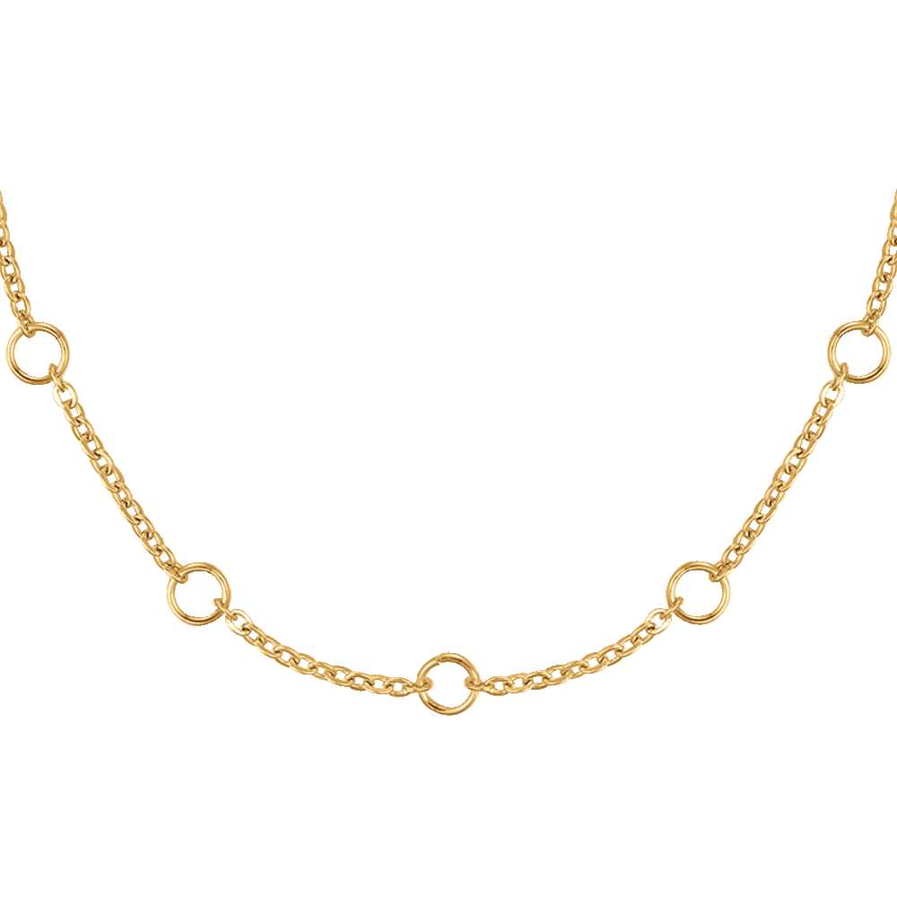COLLANA DONNA IN ACCIAIO IP GOLD