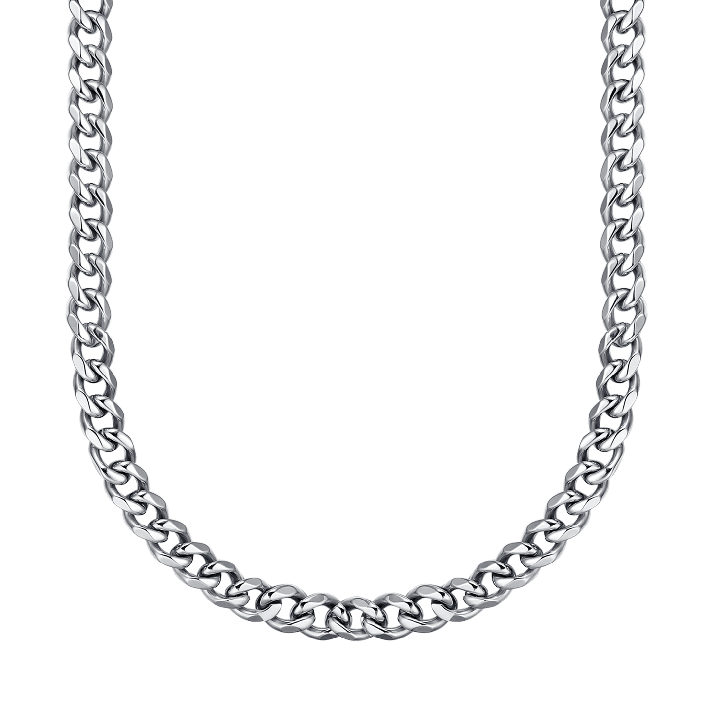COLLAR UNISEX DE ACERO CON ESLABÓN DE CADENA DE 9 MM