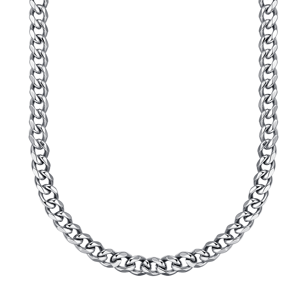 COLLAR UNISEX DE ACERO CON ESLABÓN DE CADENA DE 9 MM