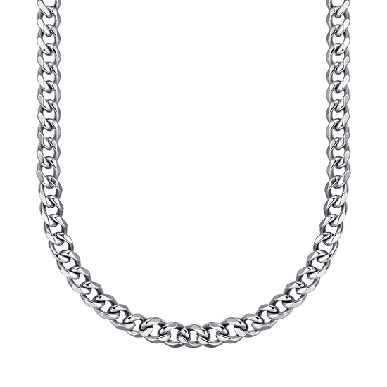 COLLAR UNISEX DE ACERO CON ESLABÓN DE CADENA DE 9 MM