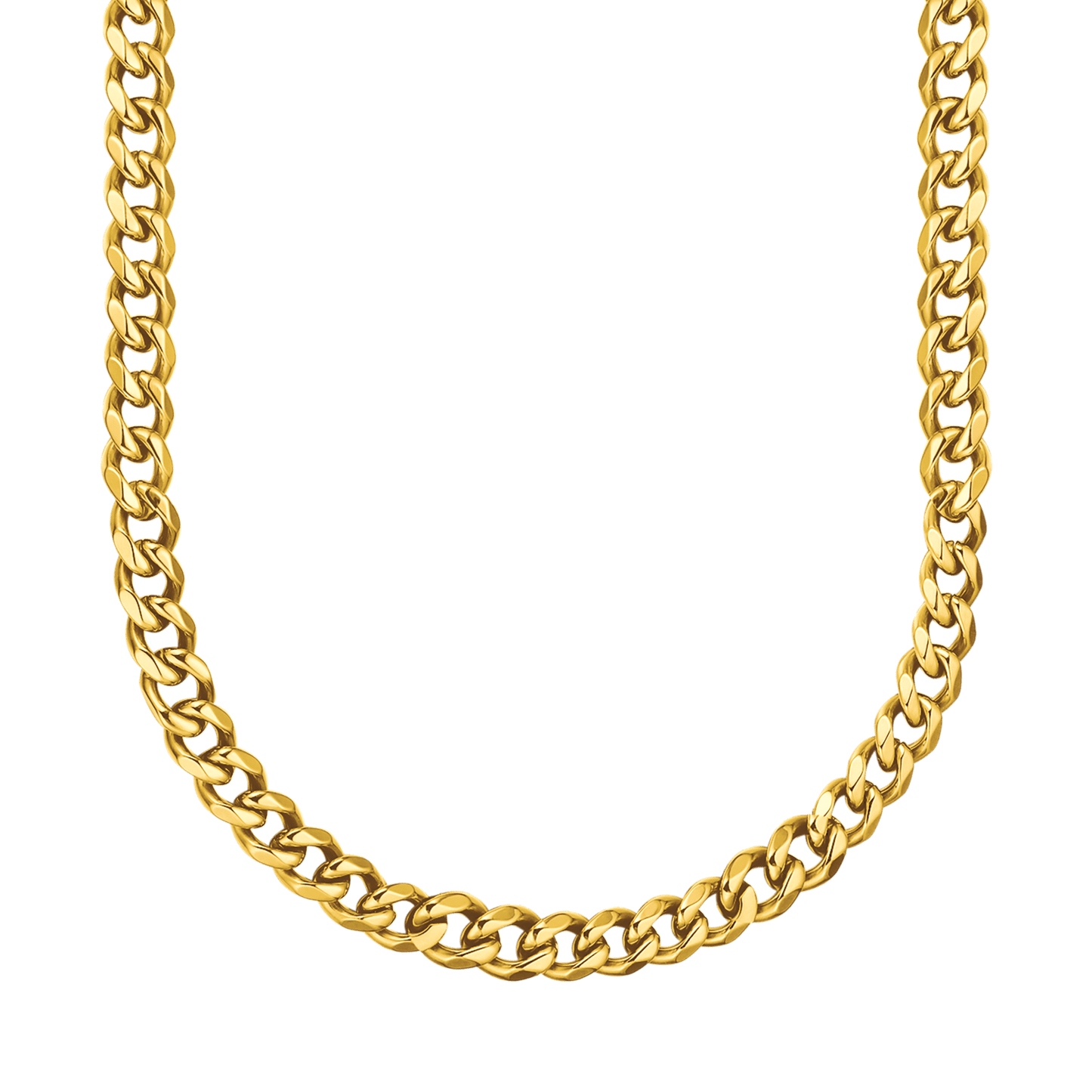 COLLAR UNISEX DE ACERO CON ESLABÓN DE CADENA DE 9 MM