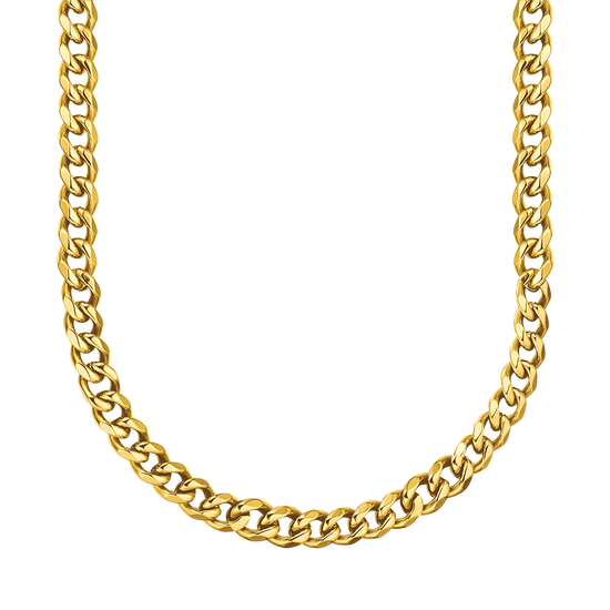 COLLAR UNISEX DE ACERO CON ESLABÓN DE CADENA DE 9 MM