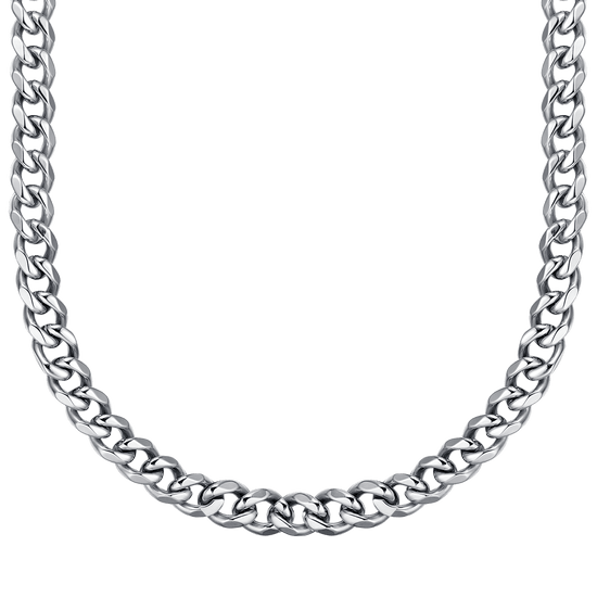 COLLAR UNISEX DE ACERO CON ESLABÓN DE CADENA DE 11 MM