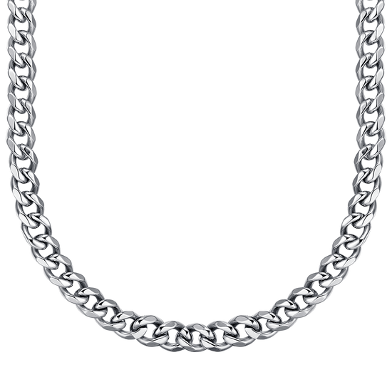 COLLAR UNISEX DE ACERO CON ESLABÓN DE CADENA DE 11 MM