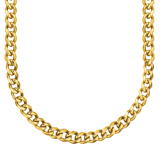 COLLAR UNISEX DE ACERO CON ESLABÓN DE CADENA DE 11 MM