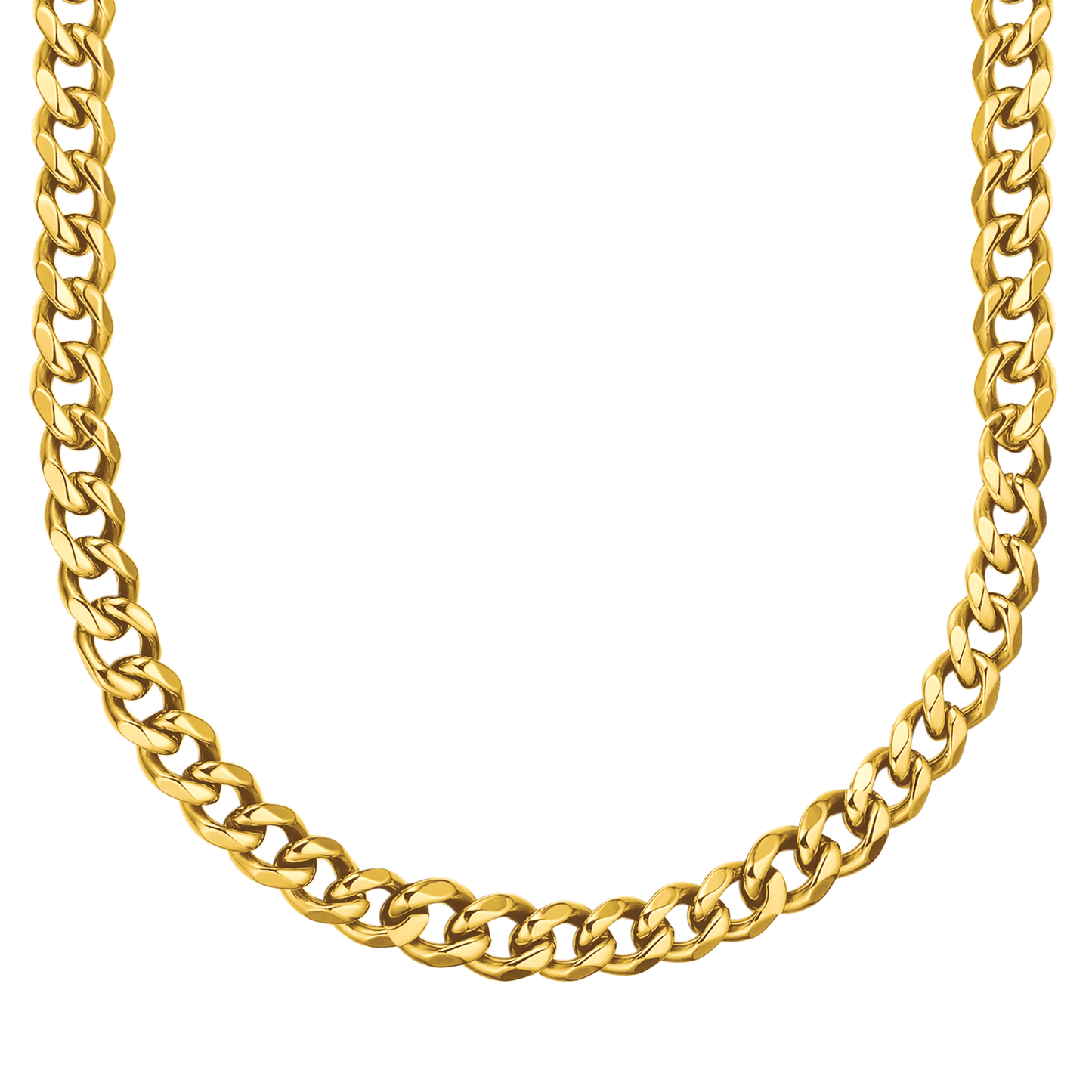 COLLAR UNISEX DE ACERO CON ESLABÓN DE CADENA DE 11 MM