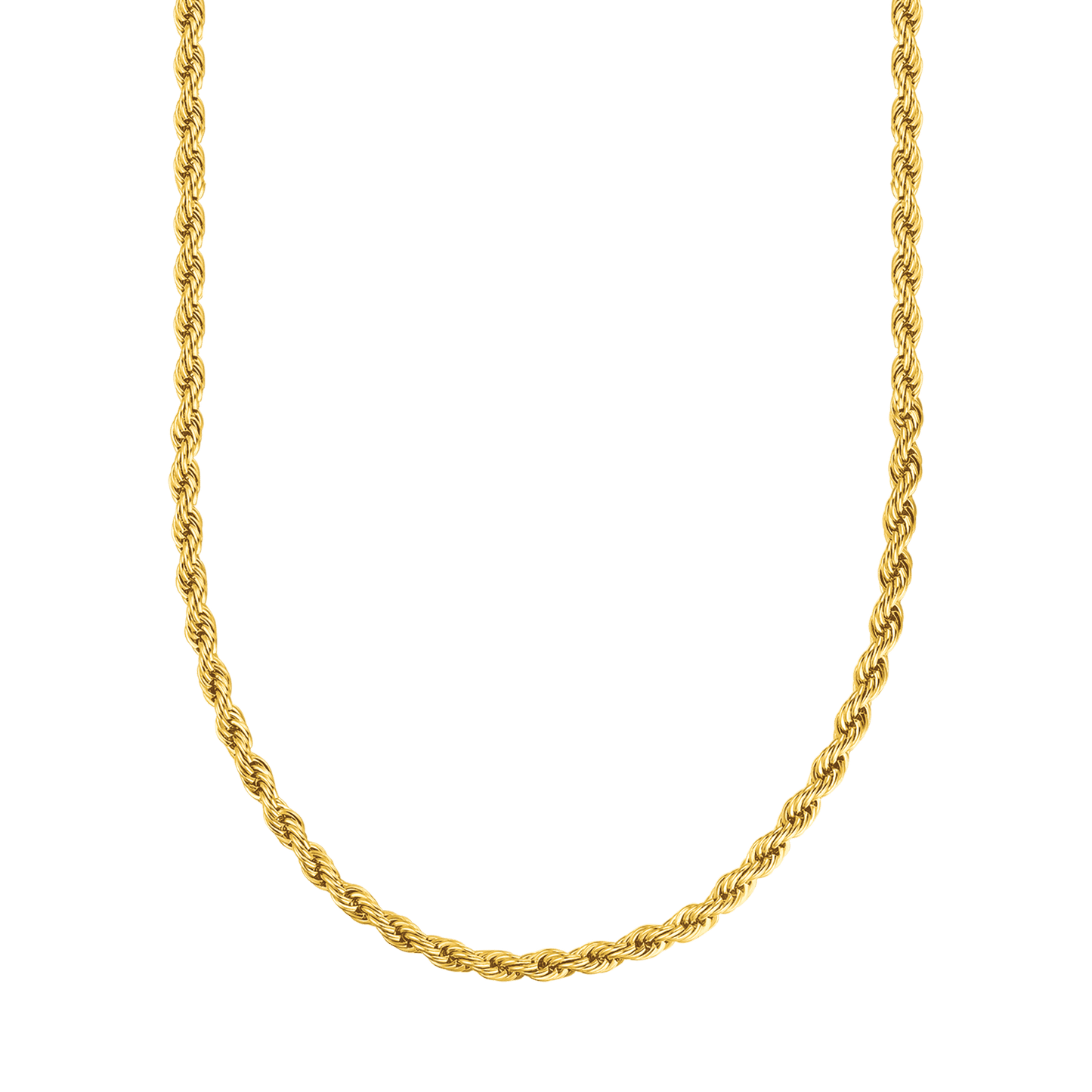 4MM IP ORO ACERO COLLAR UNISEX TORCHON