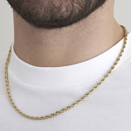 4MM IP ORO ACERO COLLAR UNISEX TORCHON