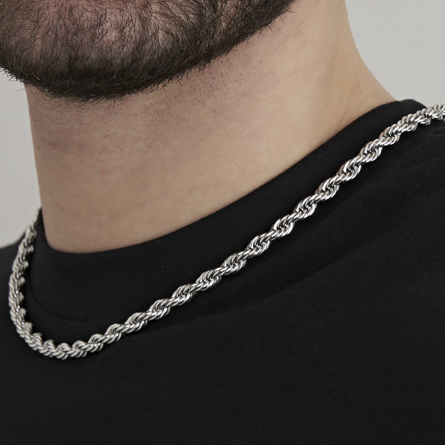 COLLAR UNISEX DE ACERO DE 6 MM