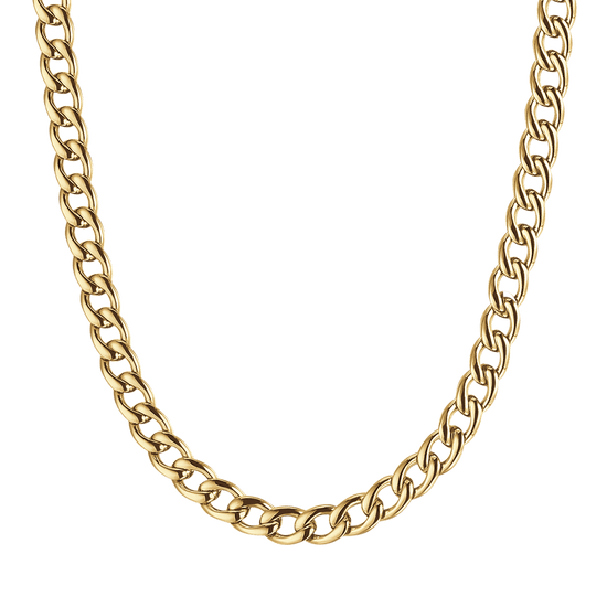COLLAR DE ACERO PARA HOMBRES CON ESLABONES DE 9 MM