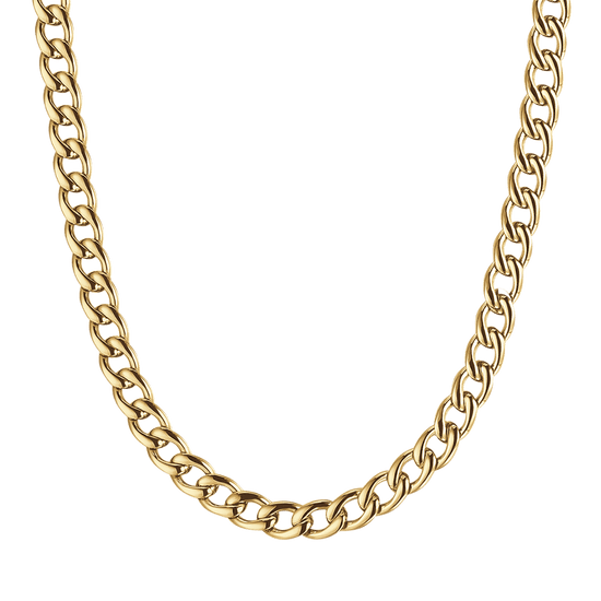 COLLAR DE ACERO PARA HOMBRES CON ESLABONES DE 9 MM