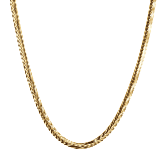 COLLAR DE ACERO SERPIENTE HOMBRE