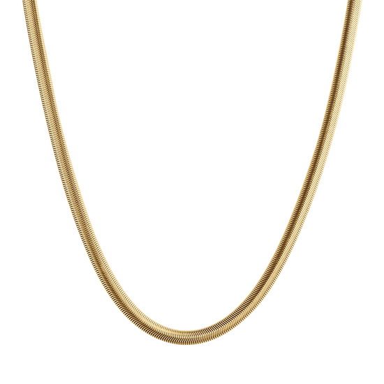 COLLAR DE ACERO SERPIENTE HOMBRE