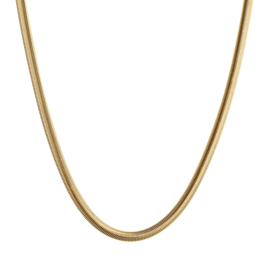 COLLAR DE ACERO SERPIENTE HOMBRE