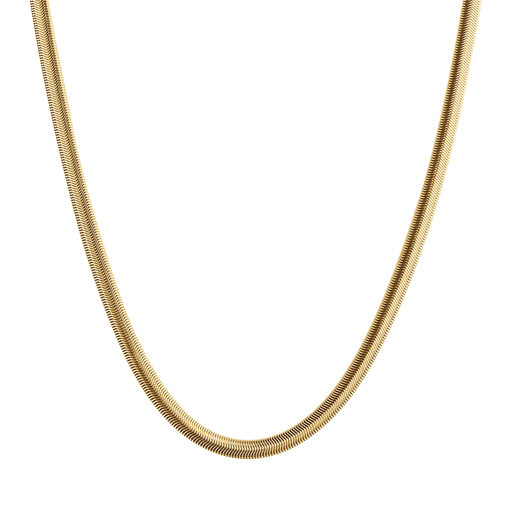 COLLAR DE ACERO SERPIENTE HOMBRE