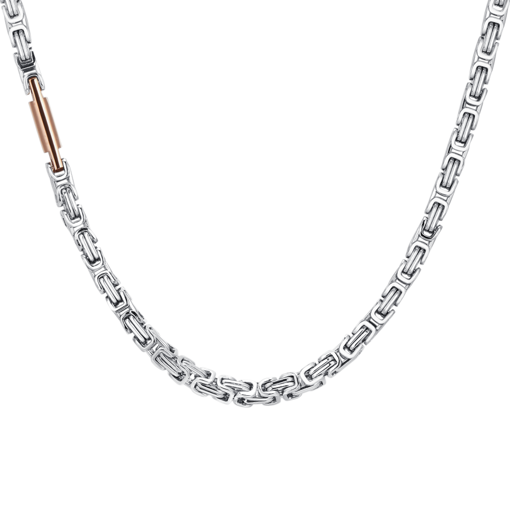COLLAR DE ACERO PARA HOMBRE IP ROSE ELEMENT