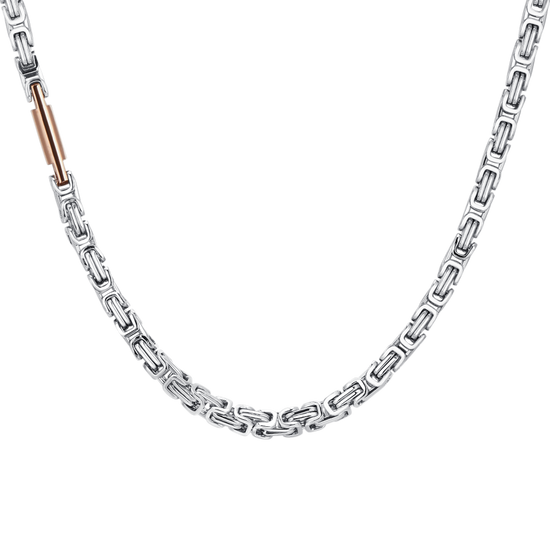 COLLAR DE ACERO PARA HOMBRE IP ROSE ELEMENT