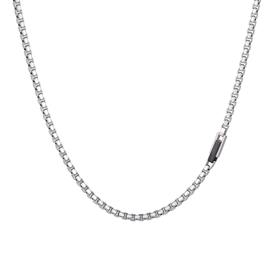 COLLAR DE HOMBRE ELEMENTO DE ACERO IP NEGRO