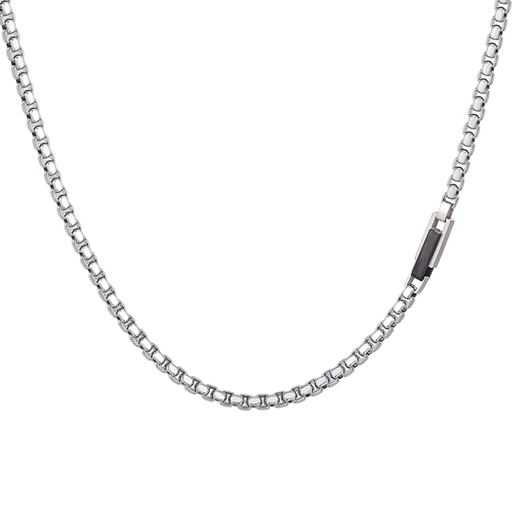 COLLAR DE HOMBRE ELEMENTO DE ACERO IP NEGRO