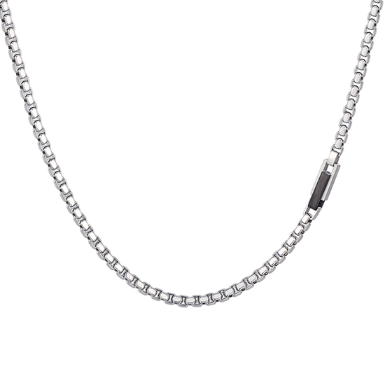 COLLAR DE HOMBRE ELEMENTO DE ACERO IP NEGRO