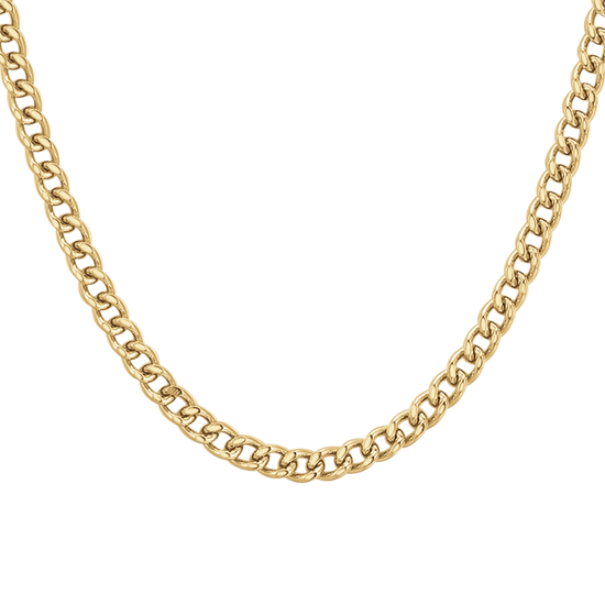 COLLANA UOMO IN ACCIAIO IP GOLD