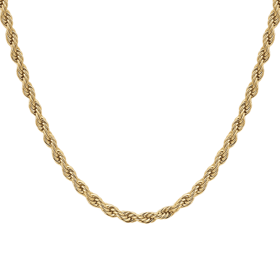 COLLANA UOMO IN ACCIAIO  IP GOLD