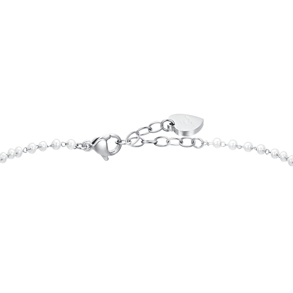 TOBILLERA DE PERLAS Y ESTRELLAS DE ACERO PARA MUJER