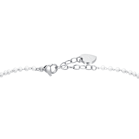 TOBILLERA DE PERLAS Y ESTRELLAS DE ACERO PARA MUJER