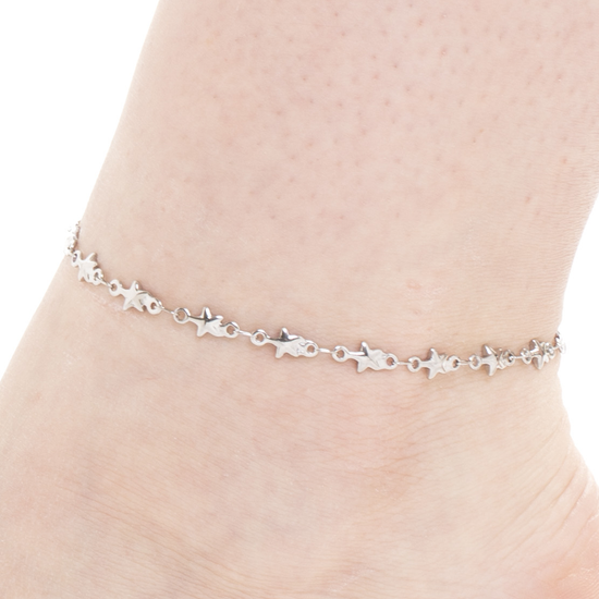 CAVIGLIERA DONNA IN ACCIAIO CON STELLE