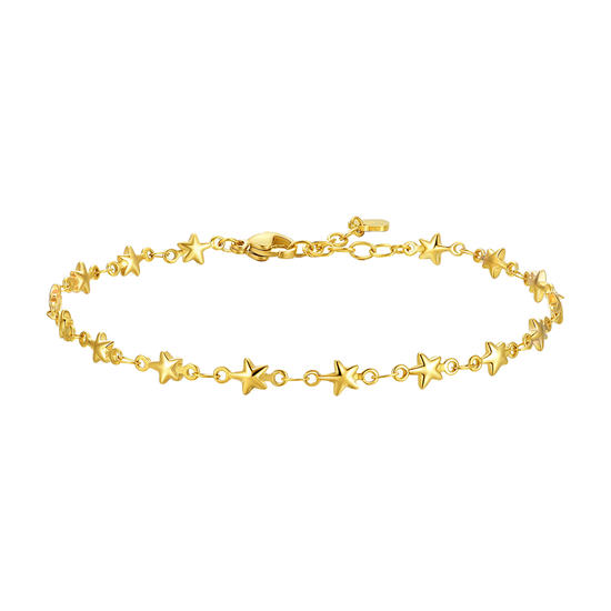 CAVIGLIERA DONNA IN ACCIAIO IP GOLD CON STELLE