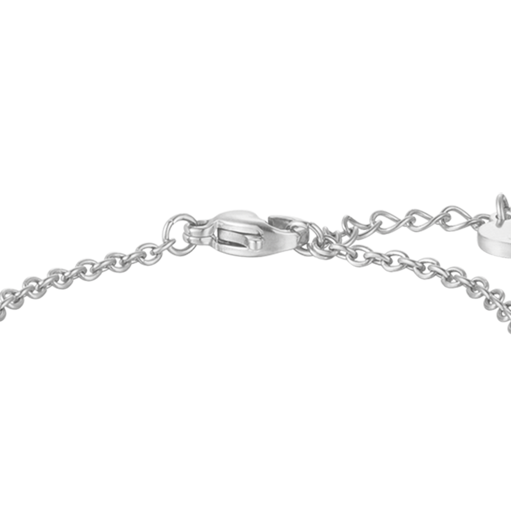 PULSERA DE ACERO NIÑA CON CORAZÓN