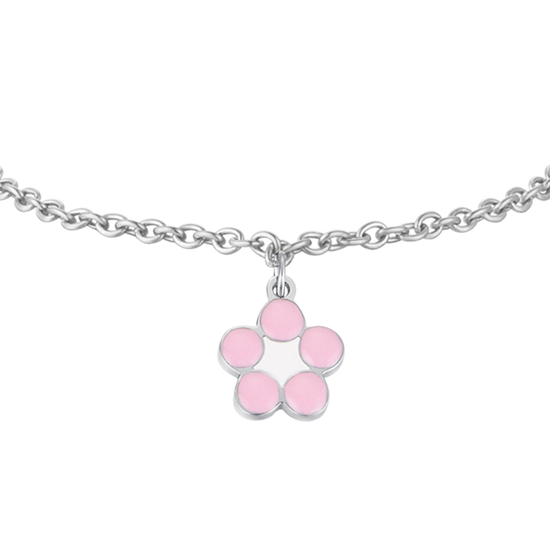 PULSERA DE ACERO NIÑA CON FLOR