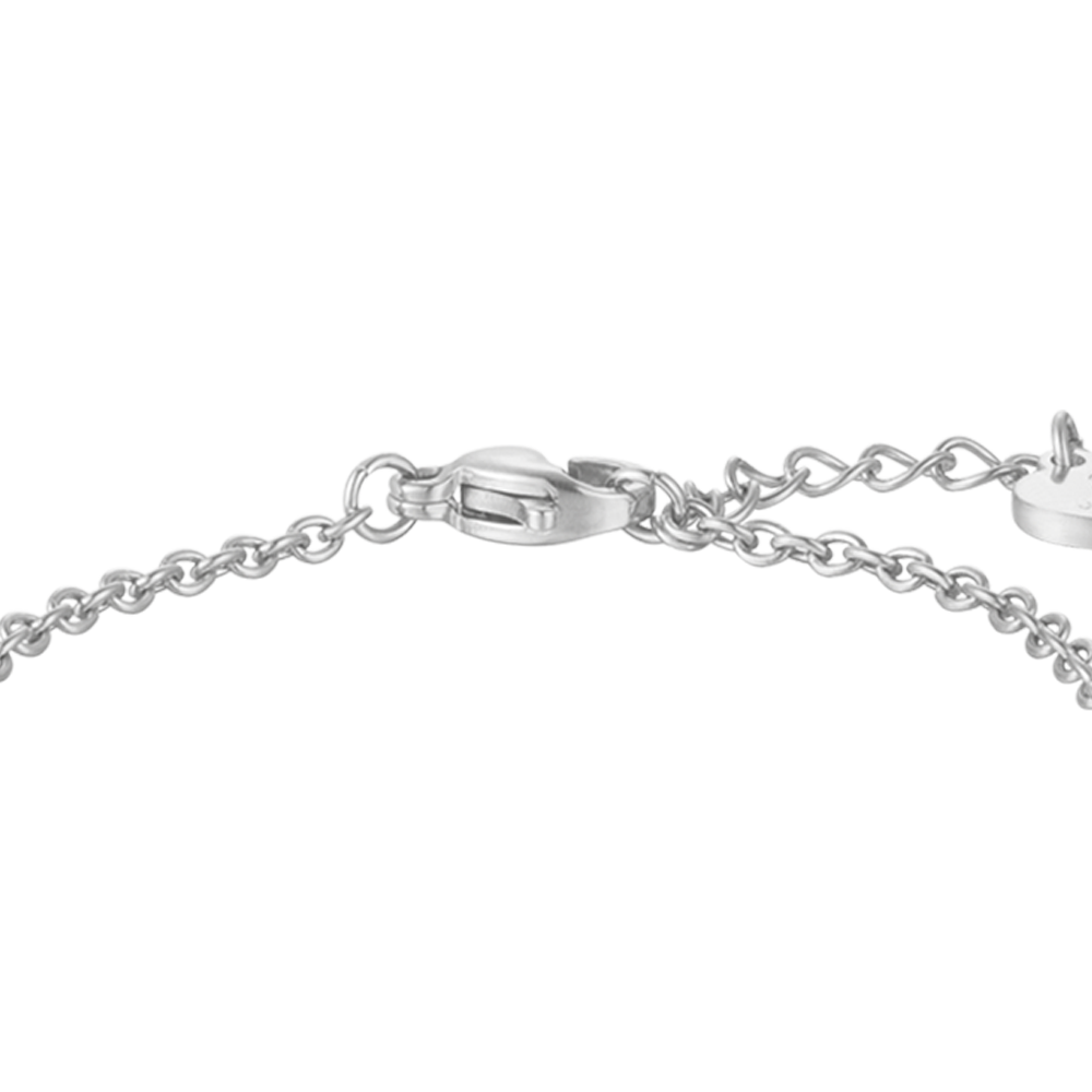 PULSERA DE ACERO NIÑA CON FLOR