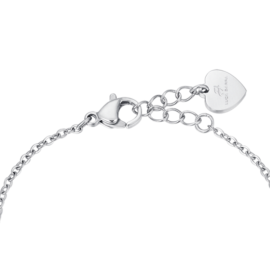 PULSERA DE ACERO NIÑA CON FLORES