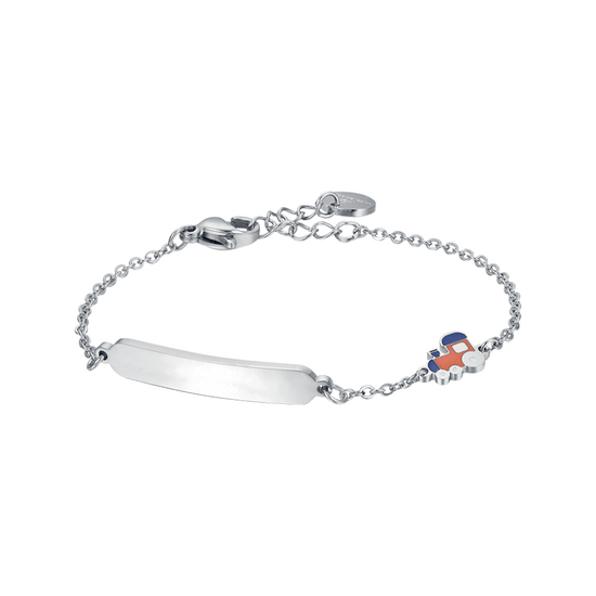 PULSERA DE ACERO PARA BEBÉ CON TREN