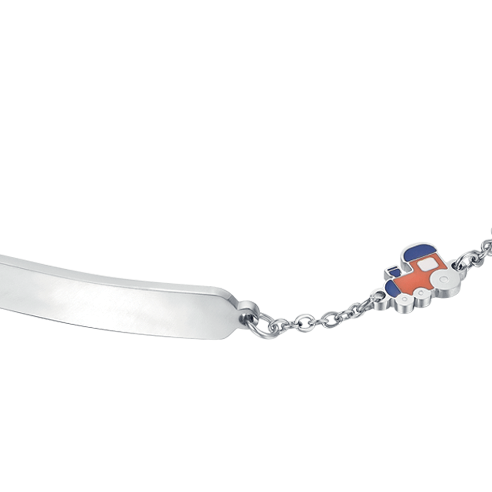 PULSERA DE ACERO PARA BEBÉ CON TREN